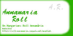 annamaria roll business card