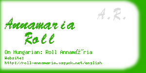 annamaria roll business card